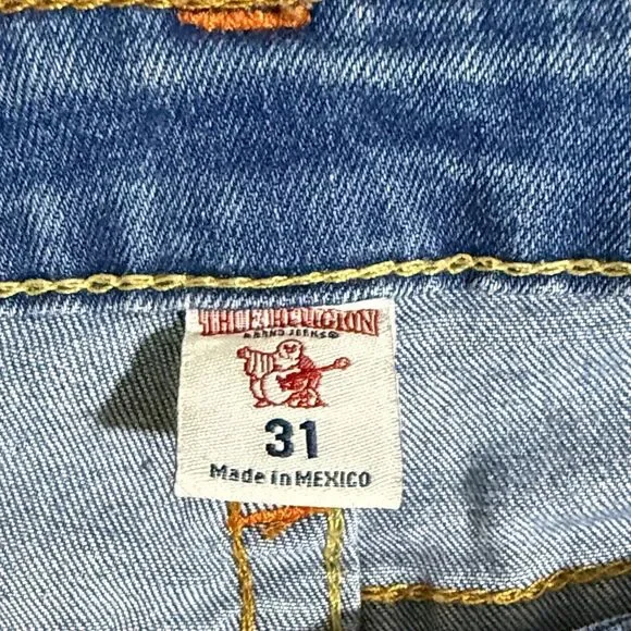 Vintage True Religion Women's Blue Skinny Jeans 00s Y2k - Picture 3 of 7